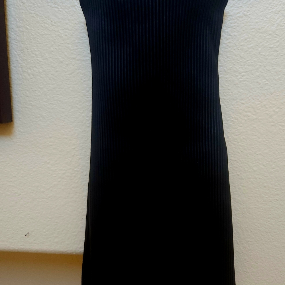 RtA Ribbed Leather Maxi Cocktail Dress XXS